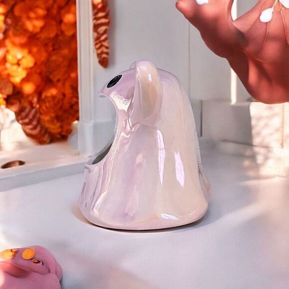 Halloween Spooky Ghost Sponge Mouth Holder Pink Irridescent New! - Picture 4 of 4